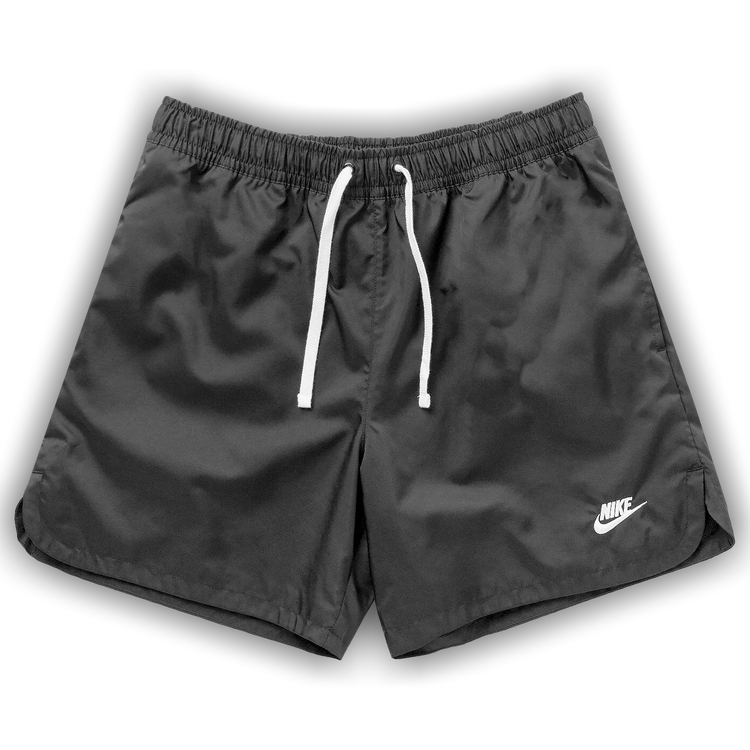 black woven nike shorts