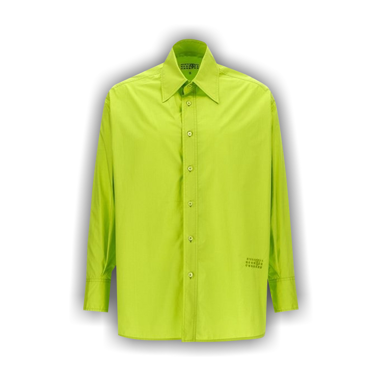 Buy MM6 Maison Margiela Long-Sleeve Shirt 'Neon Green' - SH0DT0003