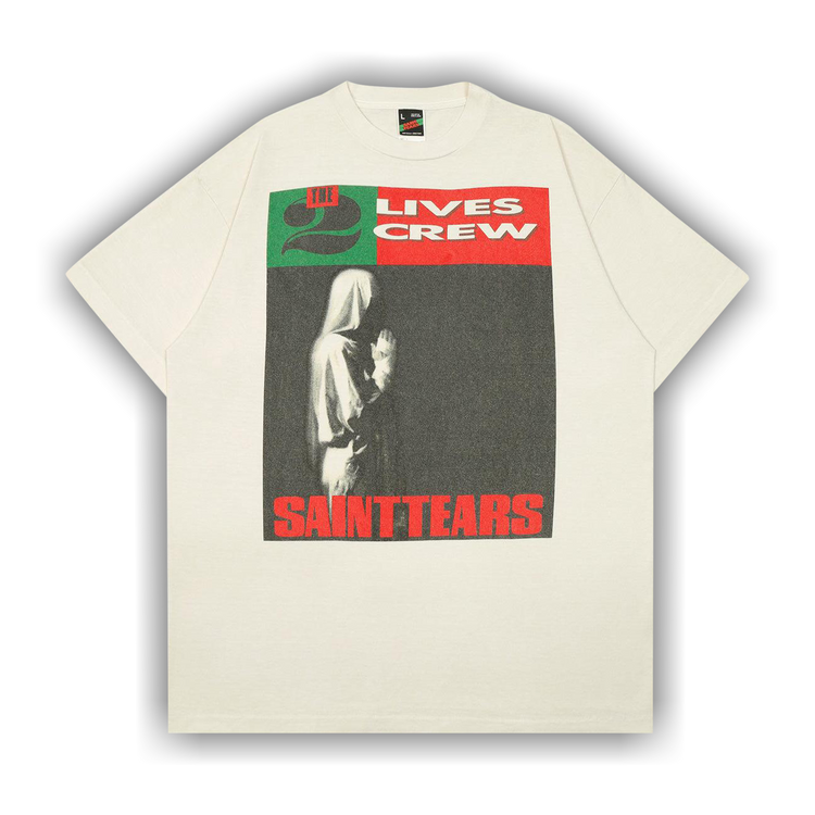 Buy Saint Michael x Denim Tears Lives Crew T-Shirt 'White' - SM 