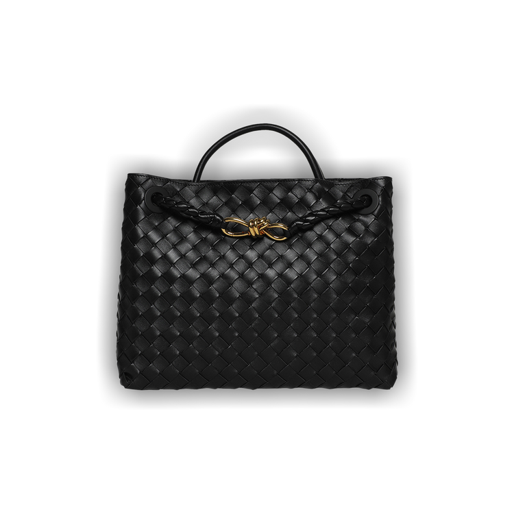 Buy Bottega Veneta Medium Andiamo Bag 'Black/Brass' - 766016 VCPP1