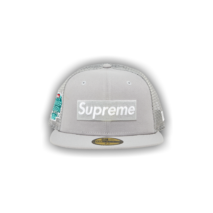 Supreme Box Logo Mesh Back New Era 'Grey'