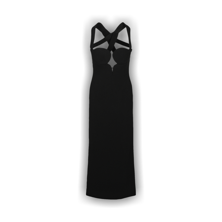 Buy Versace Crossed Sleeveless Cocktail Dress 'Black' - A86559 A213159  A1008 | GOAT