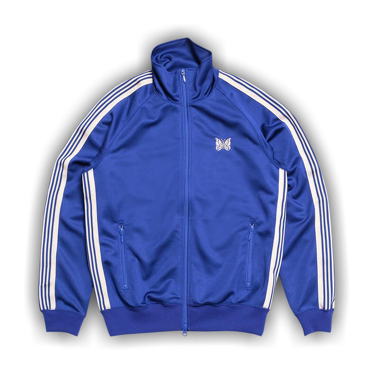 Needles Men's Poly Smooth Track Jacket in Royal Needles