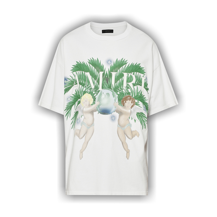 Tシャツ・カットソー AMIRI 'Airbrush cherub' t-shirt Airbrush Cherub Tee - White – Feature