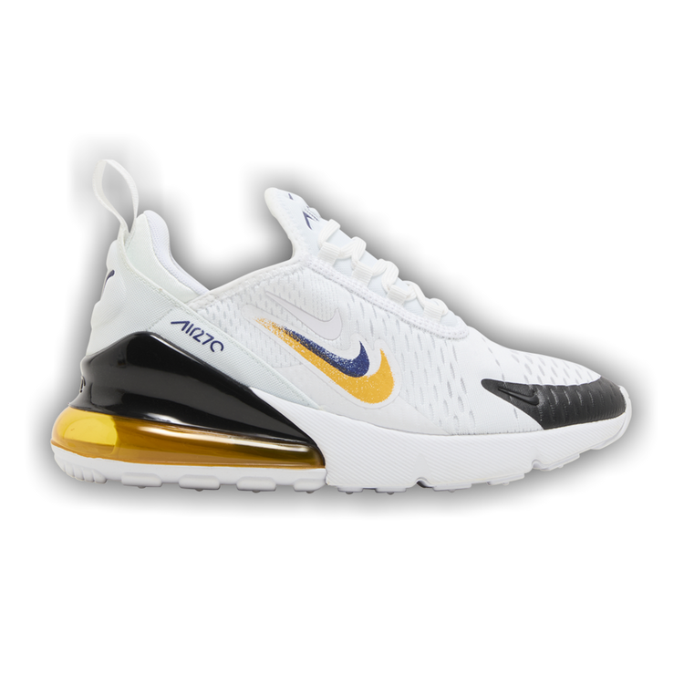 nike airmax 270 black white gold