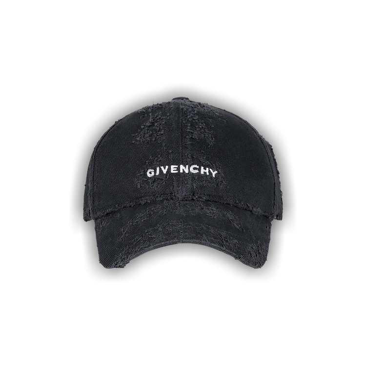 Buy Givenchy Curved Cap With Embroidered Logo 'Black