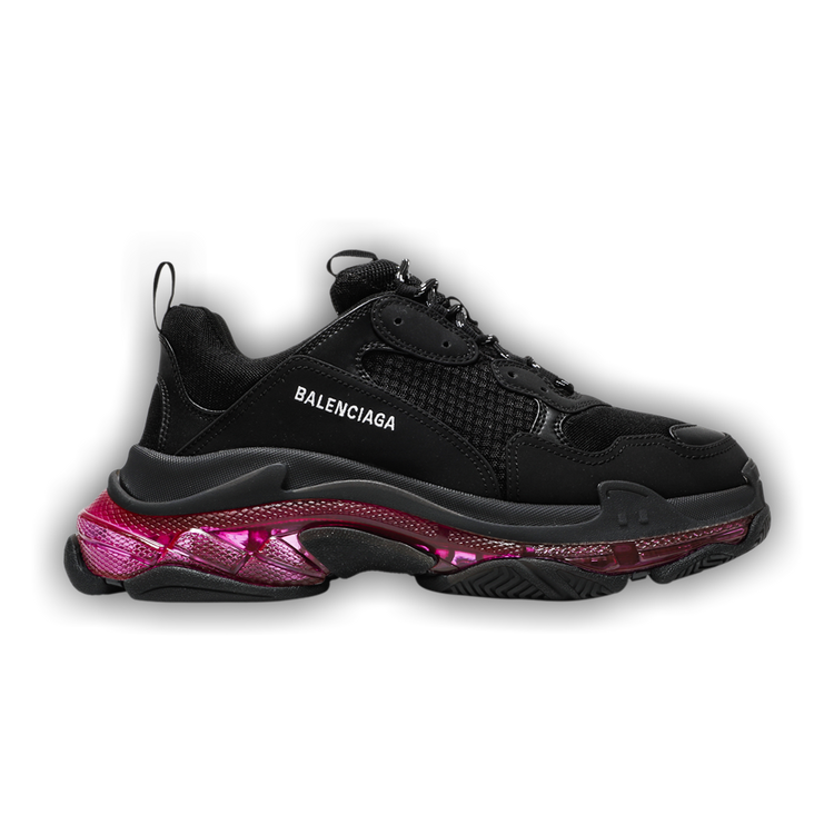 Buy Balenciaga Triple S Sneaker 'Clear Sole - Black Pink Neon