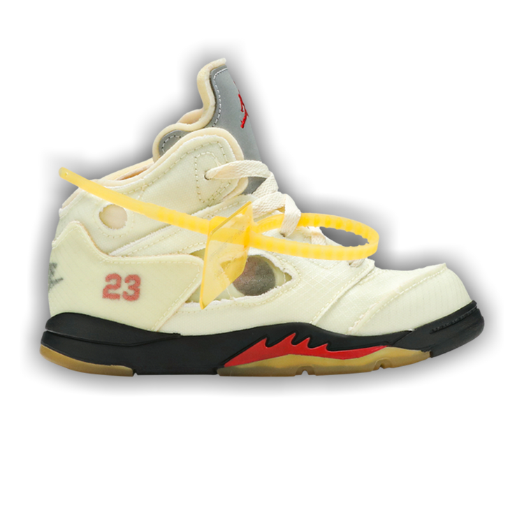 Buy Off-White x Air Jordan 5 Retro SP TD 'Sail' - CV4828 100