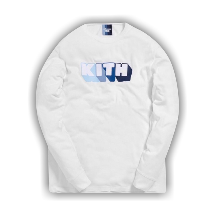 Buy Kith x Bearbrick Logo Long-Sleeve T-Shirt 'White