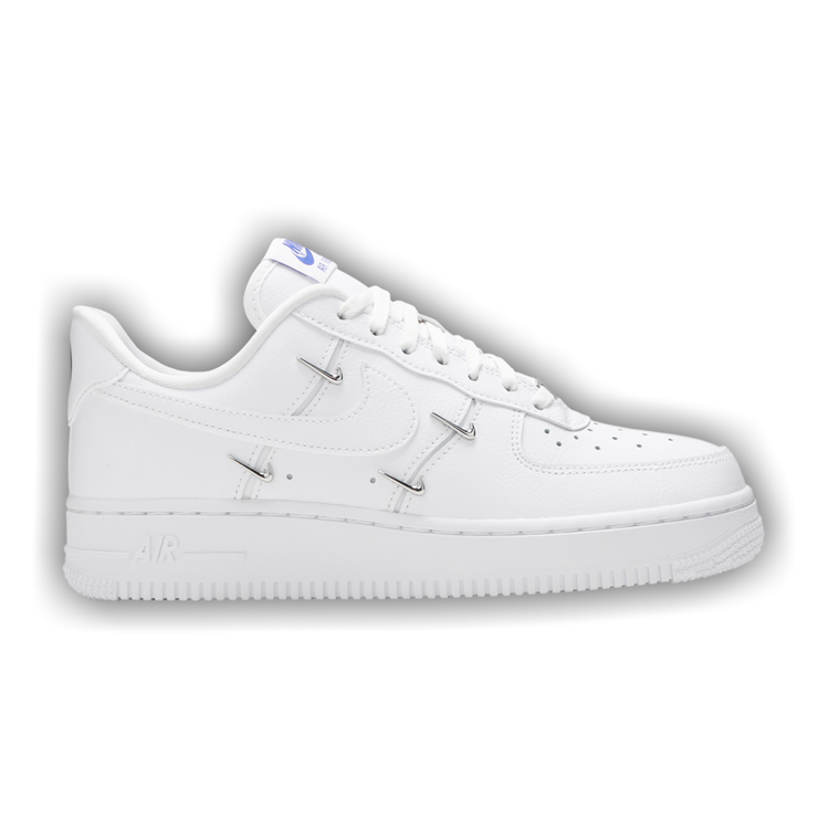 af1 sisterhood white metallic silver