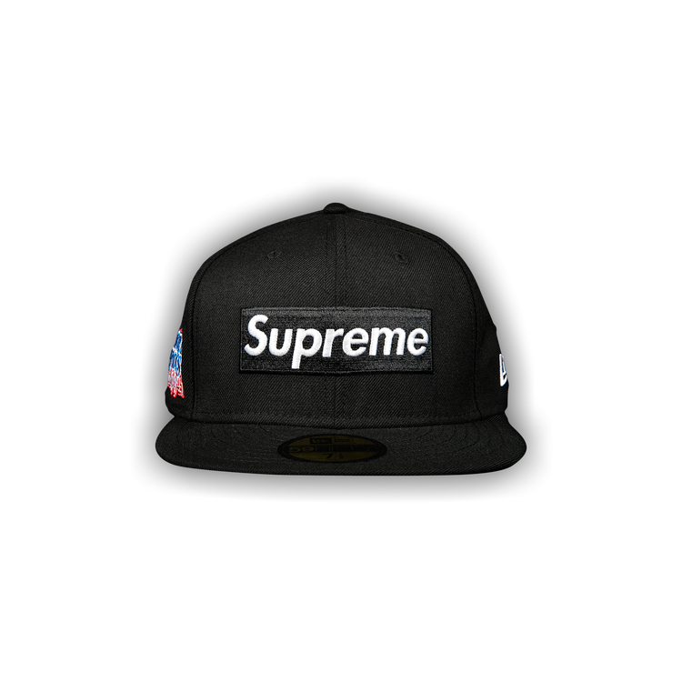 Supreme World Famous Box Logo New Era (FW20) - $48
