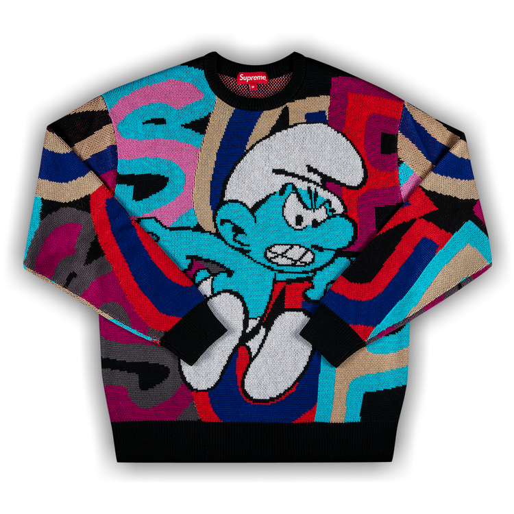 Buy Supreme x Smurfs Sweater 'Black' - FW20SK5 BLACK | GOAT