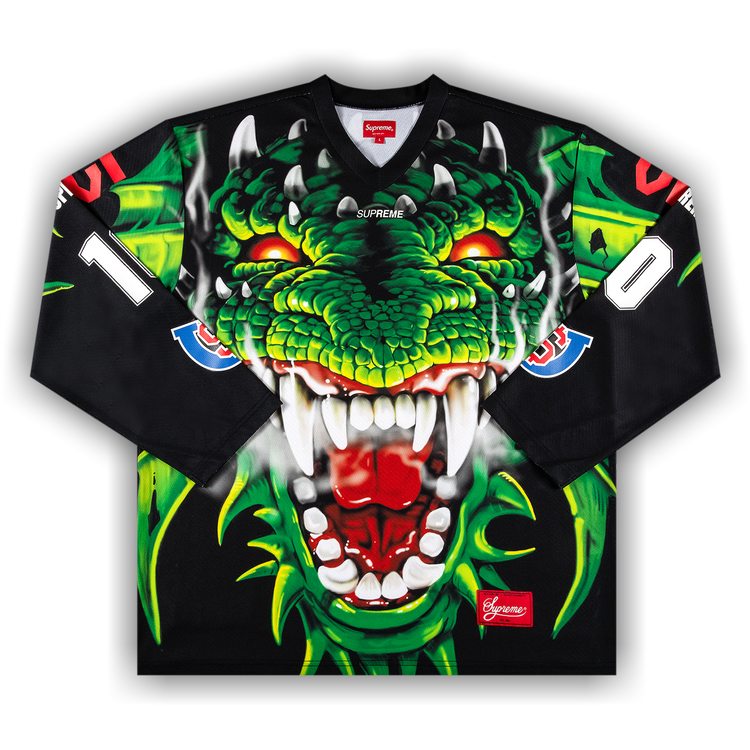 Supreme Dragon Hockey Jersey 'Black'