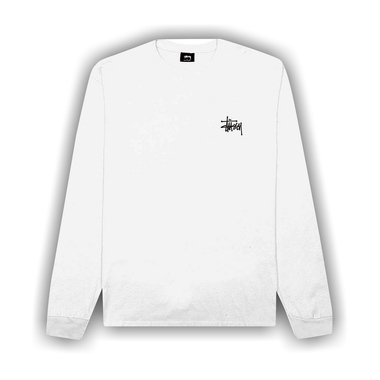 Buy Stussy Basic Long-Sleeve Tee 'White' - 1994567 WHIT | GOAT