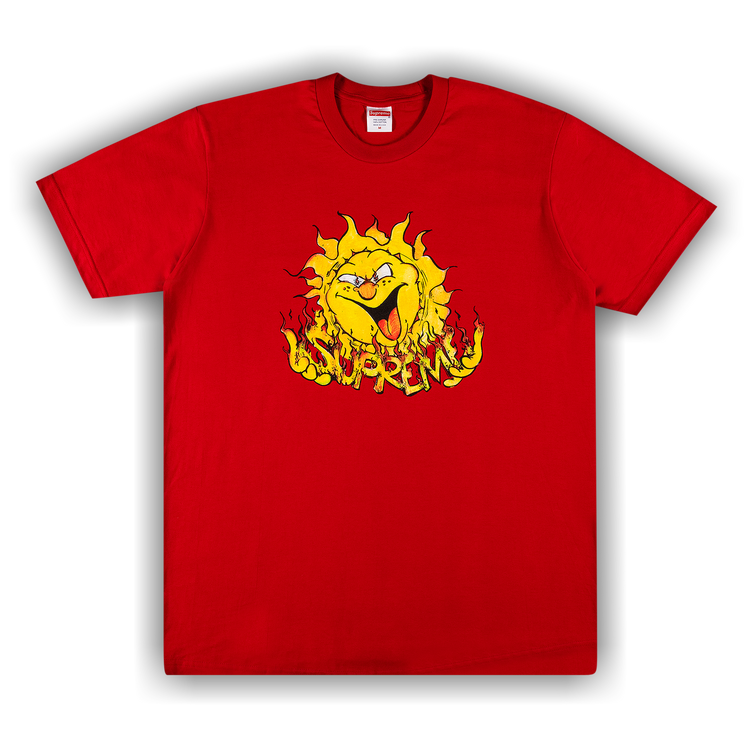 Buy Supreme Sun Tee 'Red' - FW20T19 RED | GOAT