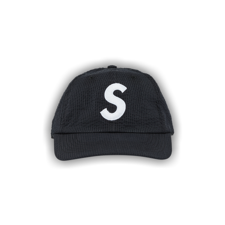 Buy Supreme Seersucker S Logo 6-Panel 'Black' - SS24H4 BLACK | GOAT