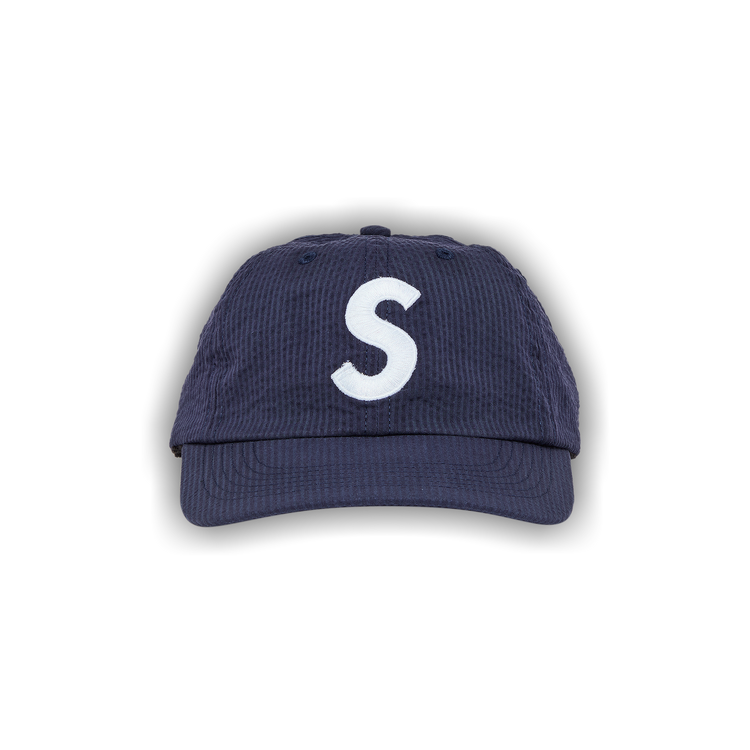 帽子 Supreme Seersucker S Logo 6-Panel Navy Supreme Seersucker S Logo 6 Panel Navy - SS24 - US
