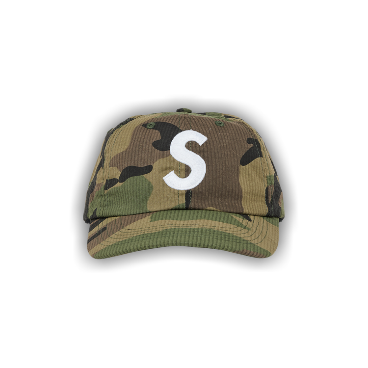 Buy Supreme Seersucker S Logo 6-Panel 'Woodland Camo