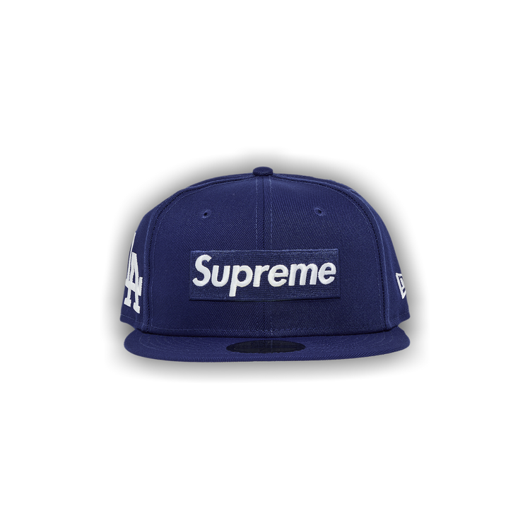 Buy Supreme x MLB Teams Box Logo New Era 'Dark Royal - Los