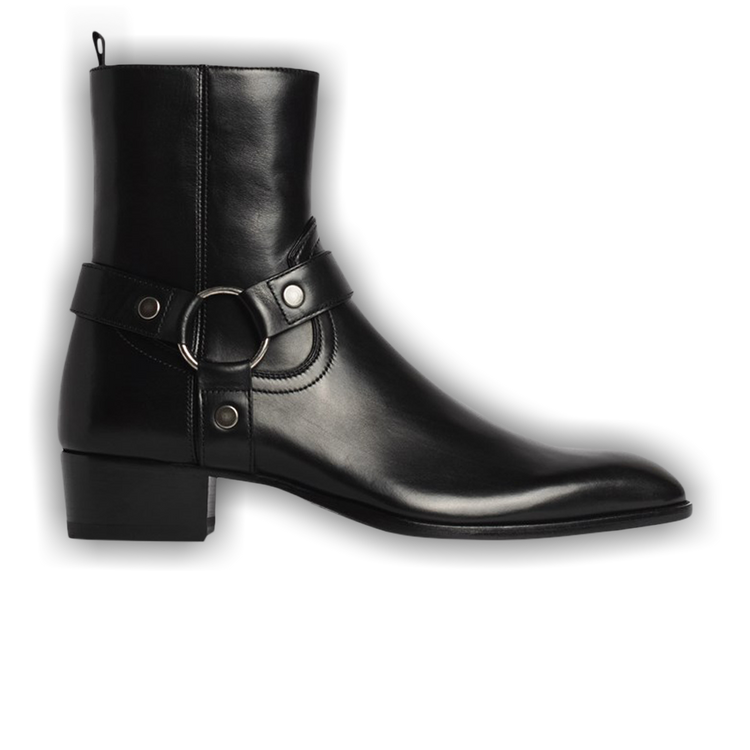 靴 Saint Laurent Buckled Leather Clogs 40 SAINT LAURENT Jimmy buckled leather clogs | NET-A-PORTER