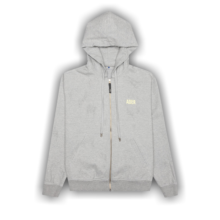 Buy Ader Error Mask Zip-Up Hoodie 'Grey' - BTAFWJP06GR | GOAT