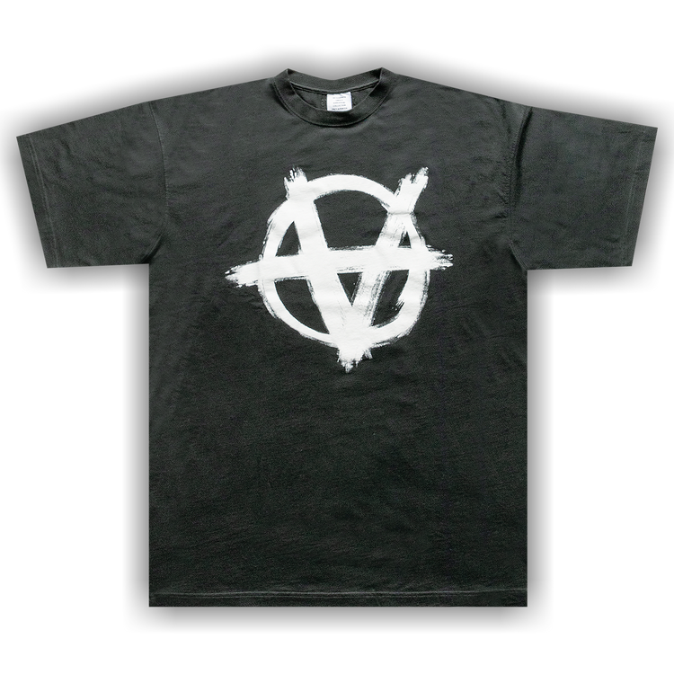 Buy Vetements Anarchy Gothic Logo T-Shirt 'Black/White
