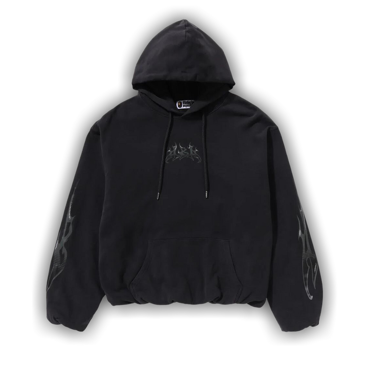 Buy BAPE Flame Garment Dyed Pullover Hoodie Black 1K30 114 313 BLACK GOAT CA