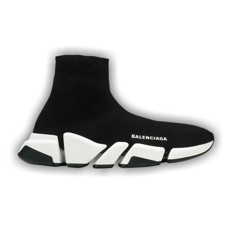 Buy Balenciaga Speed 2 Trainer Knit Black White 617239 W1702 1015 GOAT
