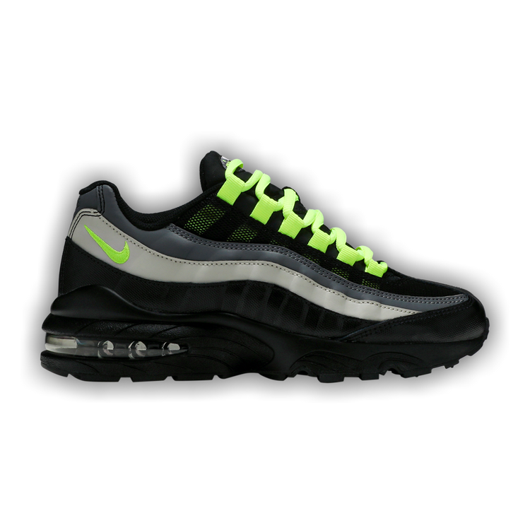 靴 Nike Air Max 95 Black/Volt NIKE Air Max 95 Og Black Volt Ash Pewter 554970 071 | eBay