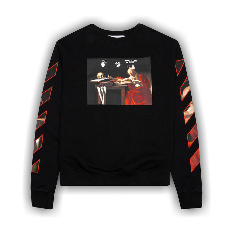 Buy Off-White Caravaggio Slim Crewneck 'Black/Red