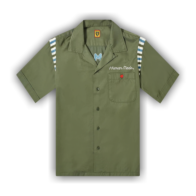 Buy Human Made Bowling Shirt 'Olive Drab' - HM19SH010 OLIV ...