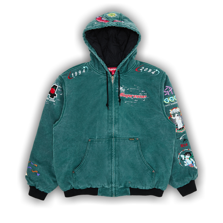 Buy Supreme AOI Hooded Work Jacket 'Teal' - SS24J83 TEAL | GOAT