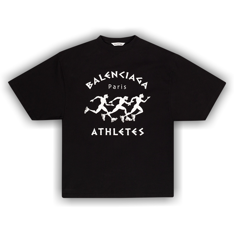 Buy Balenciaga Athletes Oversized T-Shirt 'Black/White