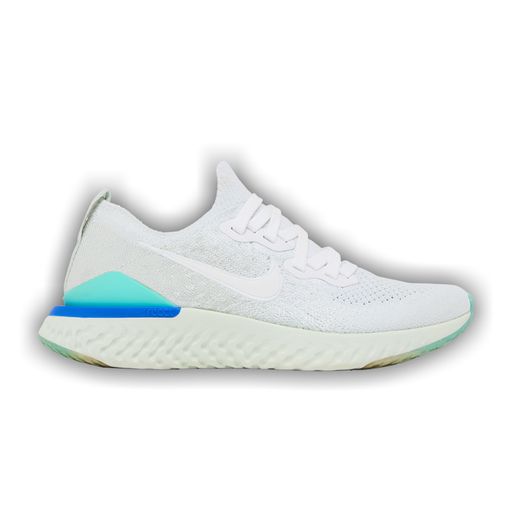 Buy Wmns Epic React Flyknit 2 'White Light Aqua' - BQ8927