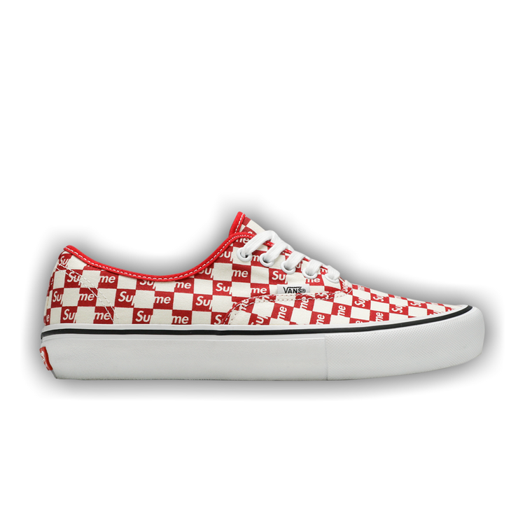 Supreme x vans checkered sale