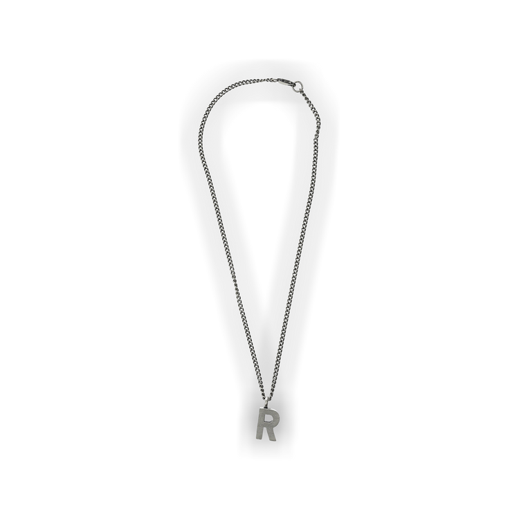 Buy Raf Simons Redux Necklace With R Pendant 'Silver' - A01 902