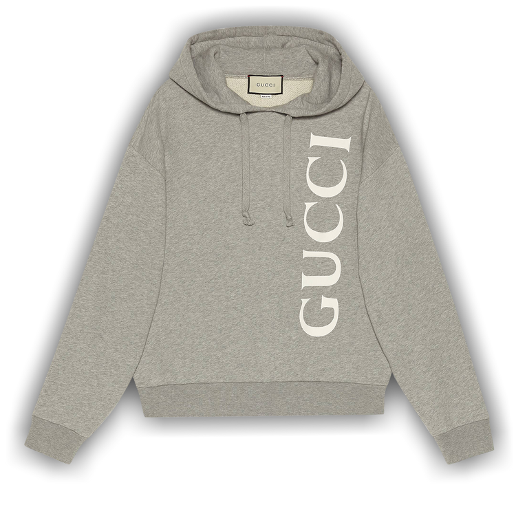 Buy Gucci Print Hooded Sweatshirt 'Medium Grey' - 604974 XJB1D