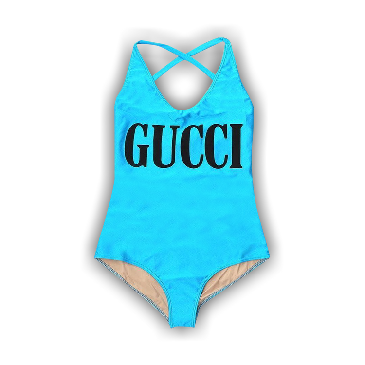 GUCCI 水着 XS Buy Gucci Logo Swimsuit 'Vivid Blue' - 501899 XJANK 4136 | GOAT