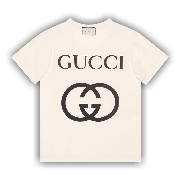 Buy Gucci Oversize T-Shirt With Interlocking G 'Off White