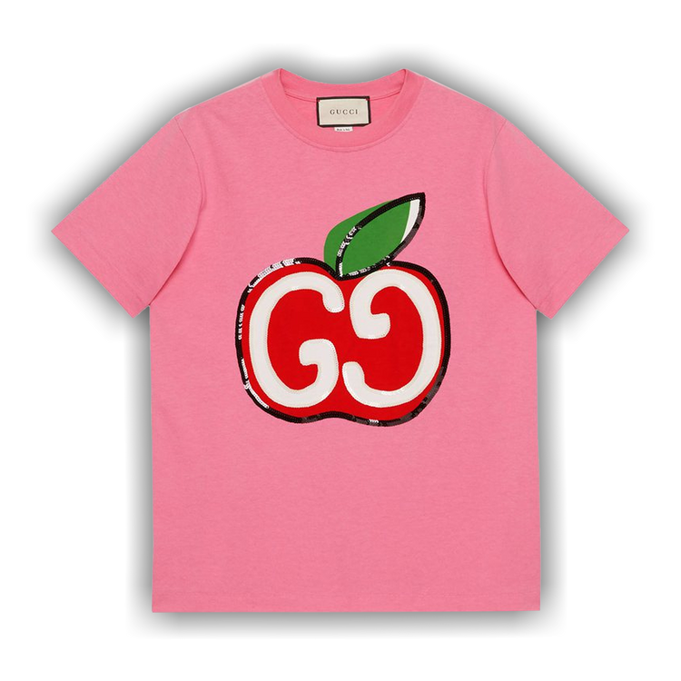 Tシャツ・カットソー GUCCI SS25 Pink crepe blouse (808280ZHS04 5797) Printed silk twill shirt in pink | GUCCI® UK