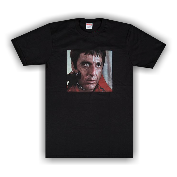 Buy Supreme Scarface Shower Tee 'Black' - FW17T7 BLACK | GOAT
