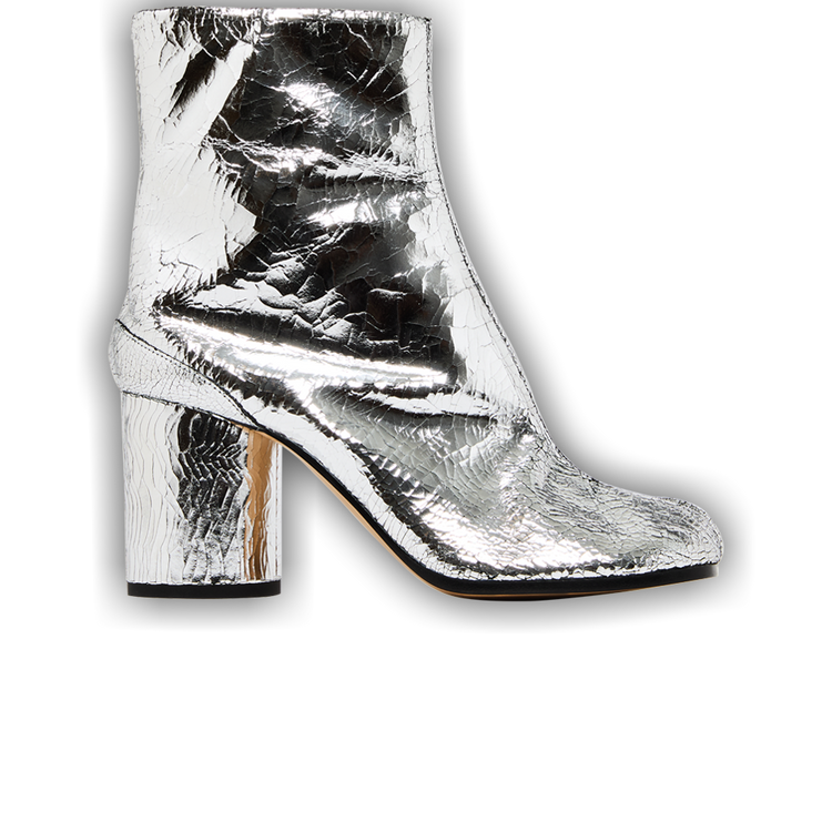 Maison Margiela Wmns Tabi Ankle Boot 'Cracked Metallic Silver'