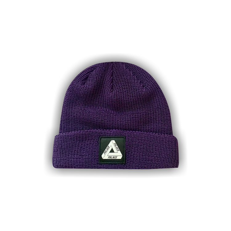 Buy Palace Tri-Ferg Patch Beanie 'Purple' - P19BN053 | GOAT