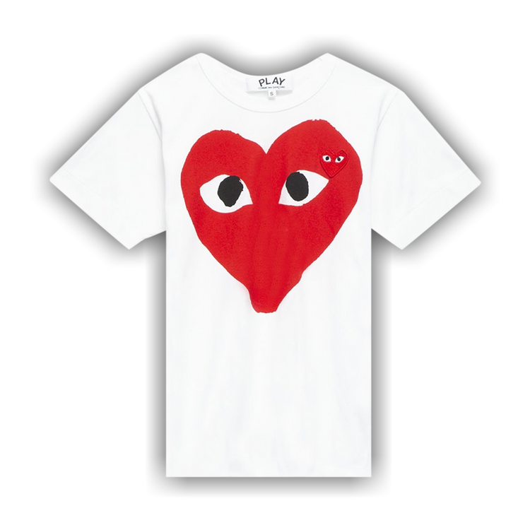 Buy Comme des Garçons PLAY Big Heart Tee 'White' - P1T026 1 | GOAT