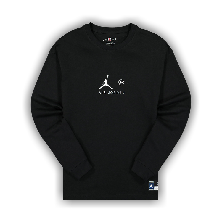 人気話題コラボ！Nike Air Jordan x Fragment Crewneck Navy Buy Air Jordan x Fragment Crewneck 'Navy/Sport Royal/White