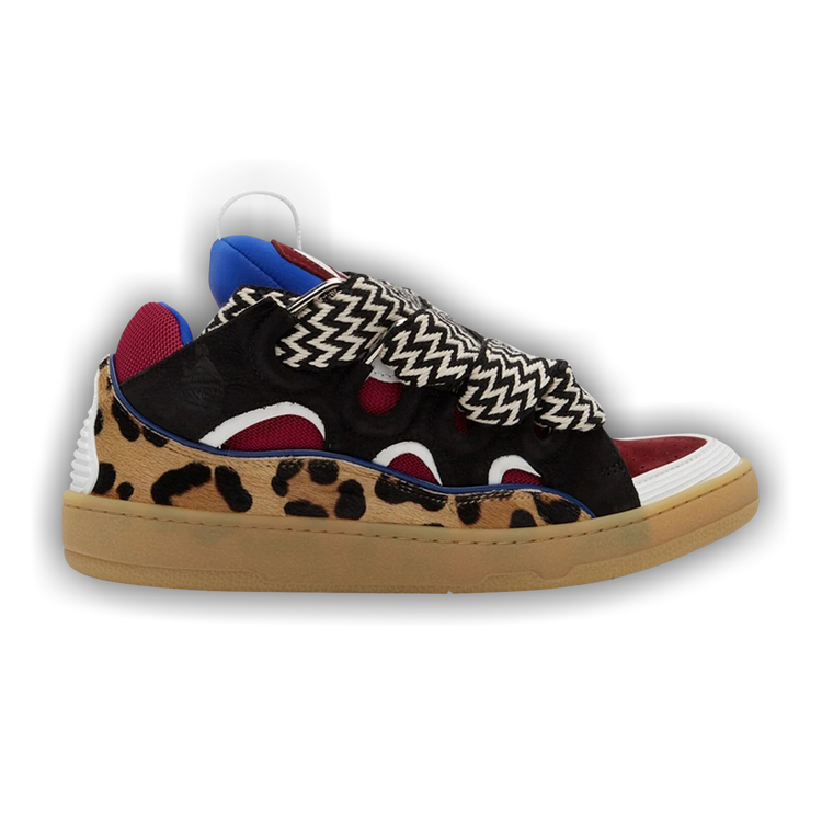 Buy Lanvin Wmns Curb Sneakers 'Animal Print - Black Red' - FW