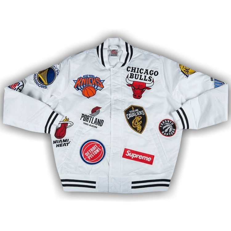 ジャケット・アウター Supreme Nike NBA Teams Warm-Up Jacket M Buy Supreme x Nike x NBA Teams Warm Up Jacket 'White