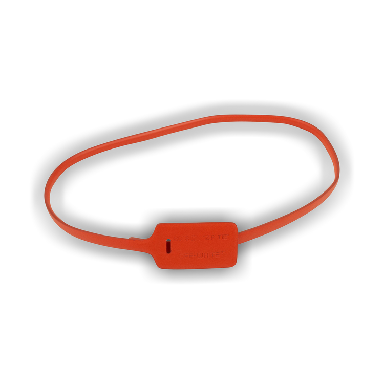 Buy Off-White Zip Tie Belt 'Red' - OWRB019F19D410501900 | GOAT