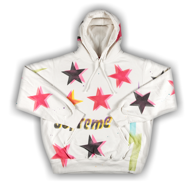 Buy Supreme Gonz Stars Hooded Sweatshirt 'White' - SS21SW22 WHITE | GOAT