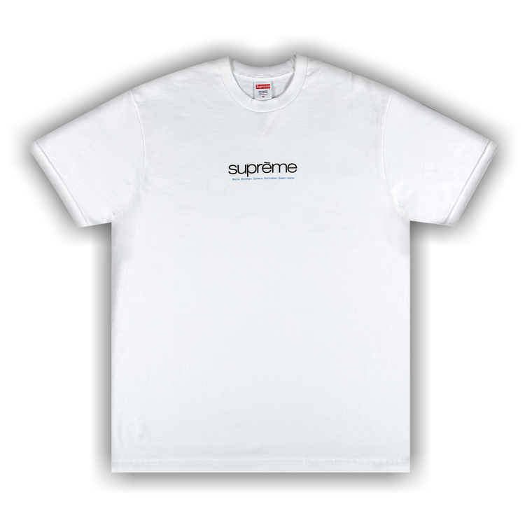 Buy Supreme Five Boroughs Tee 'White' - SS21T11 WHITE | GOAT